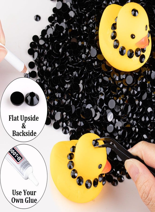 BELLEBOOST 5000pcs 3mm Resin Rhinestones Bulk, Black Flatback Round Jelly Rhinestones Bedazzling Non Hotfix Crystal Gems Large Quantity Wholesale for DIY Crafts Clothes Bottles Tumblers Face Makeup Manicure - Image 5